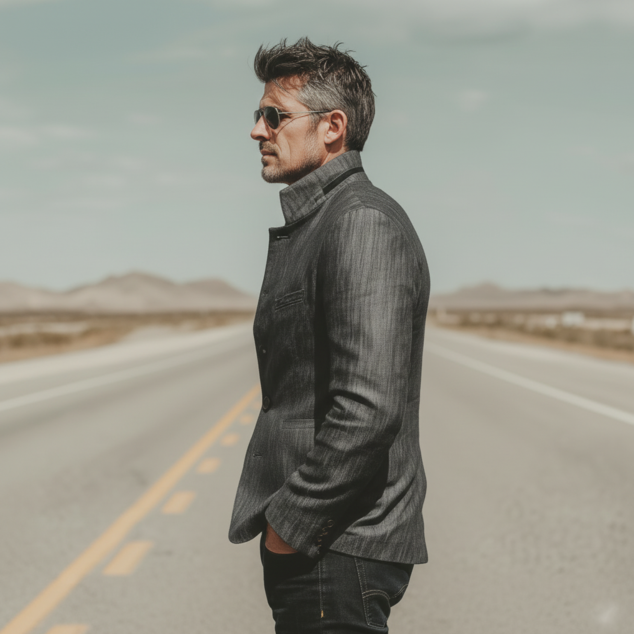 Men's Classic Casual Stand-collar Cotton Blend Jacket MTA2407L1K