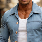 Men's Retro Casual Cotton Button-Up Lapel Jacket MTA2484L3TO